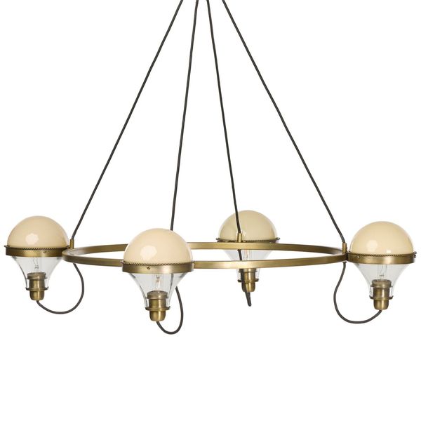 Hockley Chandelier, Aged Antique Brass