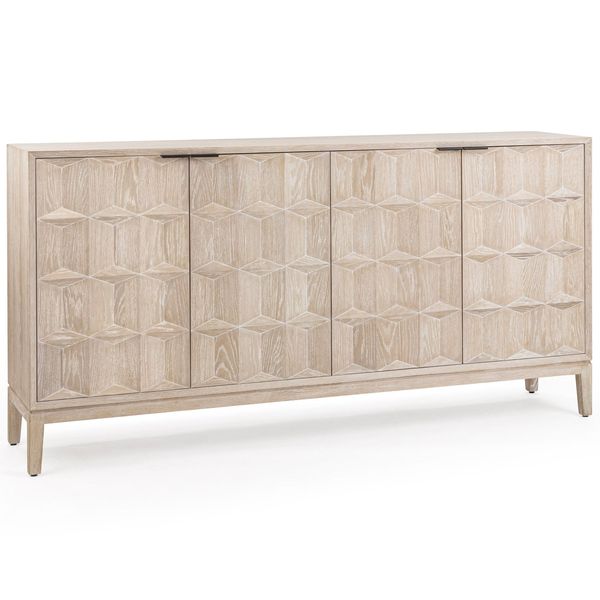 Mira 4 Door Cabinet, Soft Frene