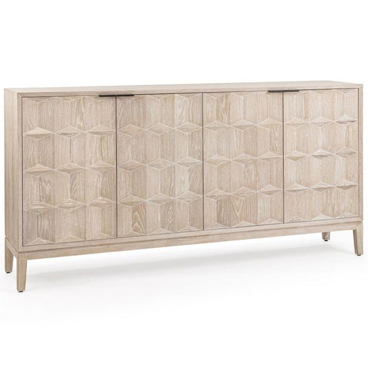 Mira 4 Door Cabinet, Soft Frene