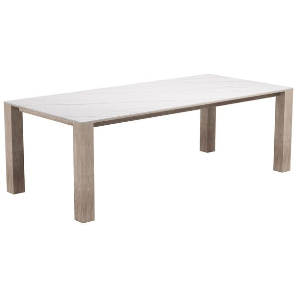 Leilani Rectangular Table a manger, Blanc