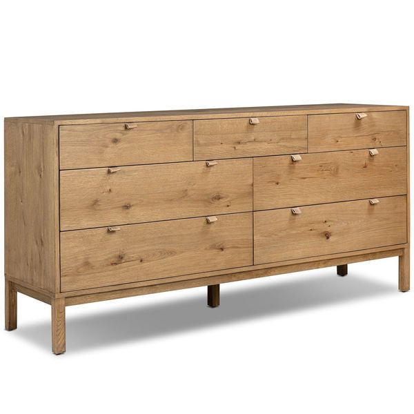 Tula 7 Drawer Commode, Worn Chene