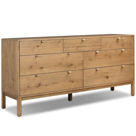 Tula 7 Drawer Commode, Worn Chene